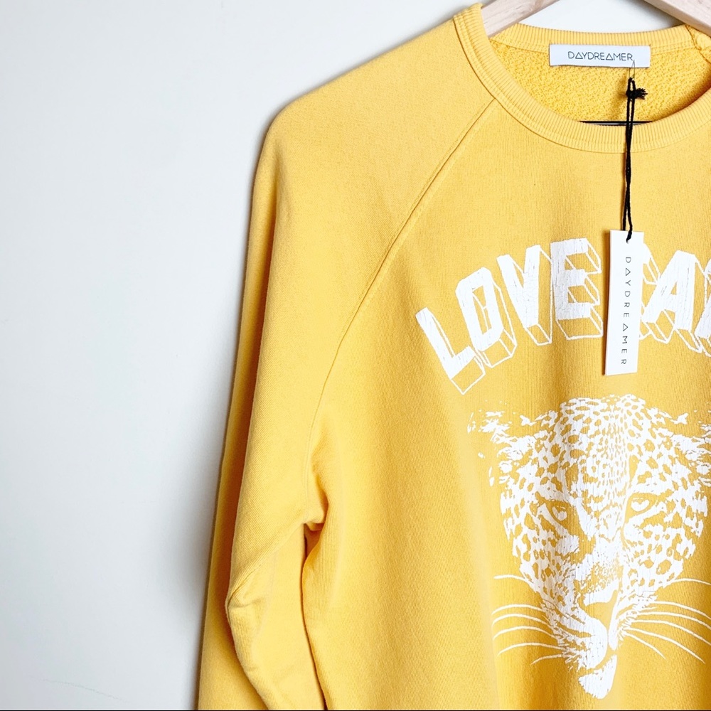SOLD NWT DAYDREAMER | Love Cats Varsity Sweatshirt - Picture 4 of 6